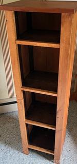 4-level wooden book shelf