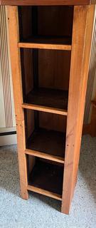 4-level wooden book shelf