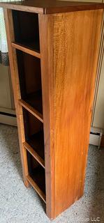 4-level wooden book shelf