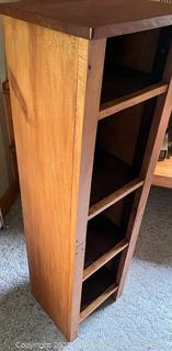 4-level wooden book shelf