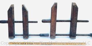 Pair of wood  screw clamps