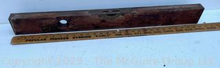 29" Wooden Spiirit Level w/one portal