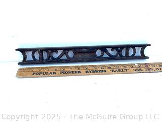 18" Ornate Metal Spiirit Level w/no portal