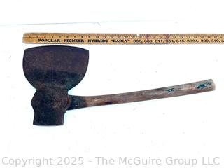 Broad Head/Hewing Hand Axe (S.S.Buzzell -Boston - Cast Steel)