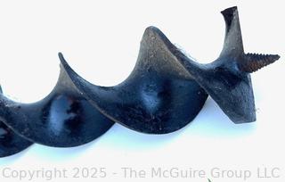 Large T-bar auger, barn framing tool