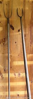 Two (2) Hay Forks