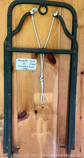 Louden Machinery Guelph ON Antique Hay Harpoon Hook Cast Iron Hay Bail Loader