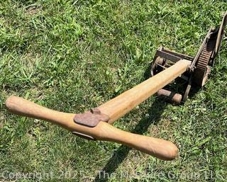 1907 Granite State Mowing Machine Co. Capitol Lawn Trimmer Hinsdale NH<br>

<br><br>

Removal Options:<br><br> Sat (Nov 8) & Sun (Nov 9) 11-3pm, 56 Scotch Hill Rd., Cambridge NY 12816<br><br>

Sat (Nov 15) 12-2pm, TMG Warehouse, 2800 Juniper St., Fairfax, VA 22031<br><br>

Request Shipping (david@themcguiregroupllc.com)
