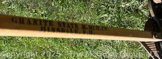 1907 Granite State Mowing Machine Co. Capitol Lawn Trimmer Hinsdale NH<br>

<br><br>

Removal Options:<br><br> Sat (Nov 8) & Sun (Nov 9) 11-3pm, 56 Scotch Hill Rd., Cambridge NY 12816<br><br>

Sat (Nov 15) 12-2pm, TMG Warehouse, 2800 Juniper St., Fairfax, VA 22031<br><br>

Request Shipping (david@themcguiregroupllc.com)