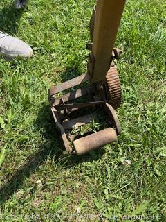 1907 Granite State Mowing Machine Co. Capitol Lawn Trimmer Hinsdale NH<br>

<br><br>

Removal Options:<br><br> Sat (Nov 8) & Sun (Nov 9) 11-3pm, 56 Scotch Hill Rd., Cambridge NY 12816<br><br>

Sat (Nov 15) 12-2pm, TMG Warehouse, 2800 Juniper St., Fairfax, VA 22031<br><br>

Request Shipping (david@themcguiregroupllc.com)