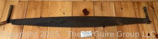 Two-Man Whale Back Crosscut Saw Circa 1870
