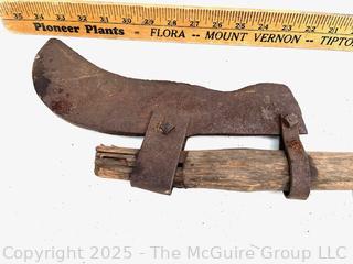 Antique Brush Fire Axe Cutting Tool