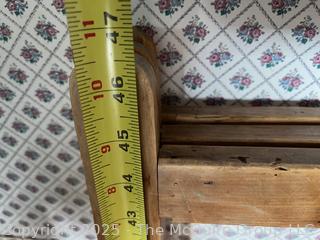 Trifold Wooden Quilt Rack