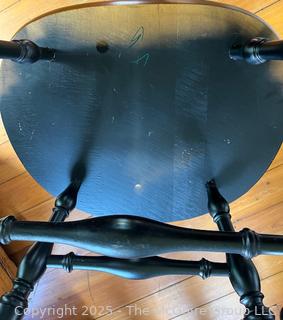Braced Back Windsor Arm Chair with Stenciling