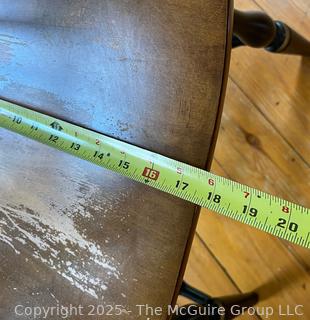 Braced Back Windsor Arm Chair with Stenciling