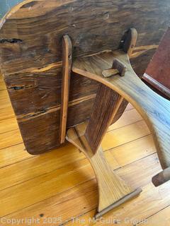 Low Coffee Table Handmade by Local Carpenter From Chestnut Lumber on Scotch Hill
