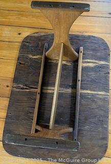 Low Coffee Table Handmade by Local Carpenter From Chestnut Lumber on Scotch Hill
