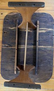 Low Coffee Table Handmade by Local Carpenter From Chestnut Lumber on Scotch Hill
