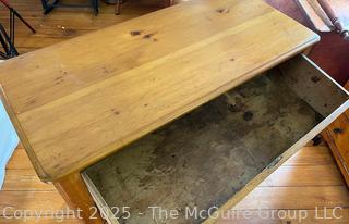 Four Drawer Knotty Pine Keyed Dresser