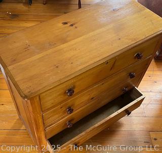 Four Drawer Knotty Pine Keyed Dresser