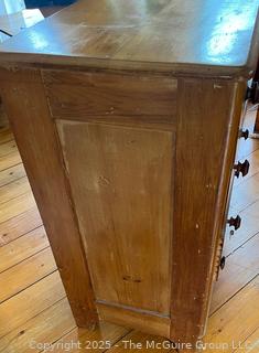 Four Drawer Knotty Pine Keyed Dresser