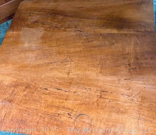 Spalted Maple of Scotch Hill Slant Front Table on Tripod Base Made by Chris Harter of Madison NY
