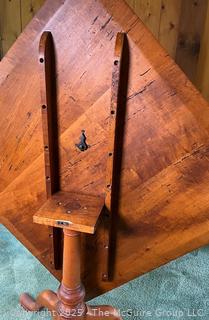 Spalted Maple of Scotch Hill Slant Front Table on Tripod Base Made by Chris Harter of Madison NY