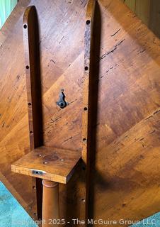 Spalted Maple of Scotch Hill Slant Front Table on Tripod Base Made by Chris Harter of Madison NY