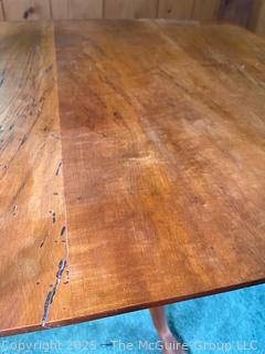 Spalted Maple of Scotch Hill Slant Front Table on Tripod Base Made by Chris Harter of Madison NY