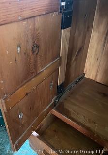 1980's TV Cabinet Made From Scotch Hill Pine Barn Planks