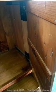 1980's TV Cabinet Made From Scotch Hill Pine Barn Planks
