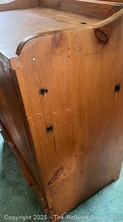1980's TV Cabinet Made From Scotch Hill Pine Barn Planks