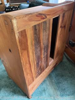 1980's TV Cabinet Made From Scotch Hill Pine Barn Planks