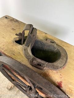 Antique Corn Sheller Hand Cranked. Manufactured by Lovejoy & Sons Cambridge NY circa 1900