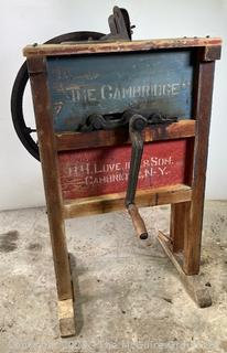 Antique Corn Sheller Hand Cranked. Manufactured by Lovejoy & Sons Cambridge NY circa 1900