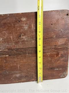 Similar to a vintage CHICAGO TELEPHONE SUPPLY CO. Oak Wood Double Box Wall Phone, incomplete
