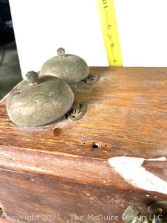 Similar to a vintage CHICAGO TELEPHONE SUPPLY CO. Oak Wood Double Box Wall Phone, incomplete