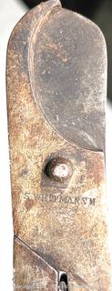 Antique Hand Tools: Push-drill; blades; cutter