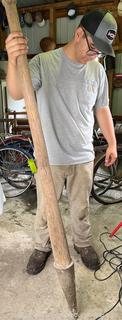 Enormous Wood/Metal Post Hole or Breaker Bar 
