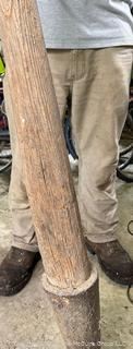 Enormous Wood/Metal Post Hole or Breaker Bar 