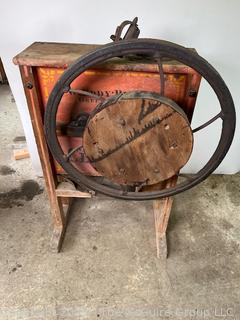 Antique Corn Sheller Hand Cranked.  Eddy Plow Co. Greenwich NY "Clean Cob No.1" Early 1900's