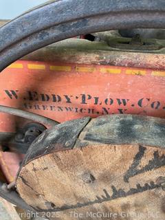 Antique Corn Sheller Hand Cranked.  Eddy Plow Co. Greenwich NY "Clean Cob No.1" Early 1900's