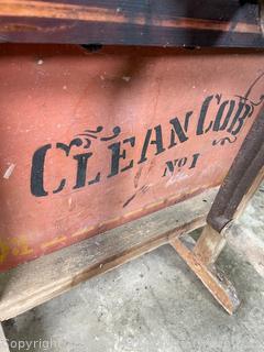 Antique Corn Sheller Hand Cranked.  Eddy Plow Co. Greenwich NY "Clean Cob No.1" Early 1900's
