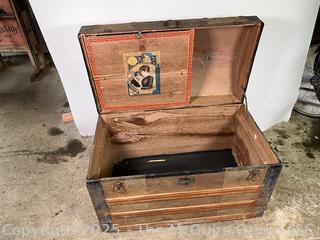 Camel-back Steamer Trunk
