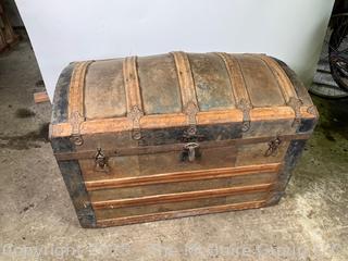 Camel-back Steamer Trunk
