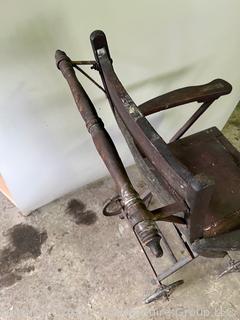 Late 19th C Wheelchair