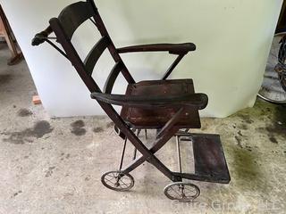 Late 19th C Wheelchair