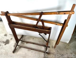 Hand-cranked vertical agitator possibly for Antique washing tub