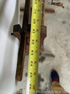 Hand-cranked vertical agitator possibly for Antique washing tub