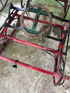 Horse Drawn Double Sled. Farm Implement 